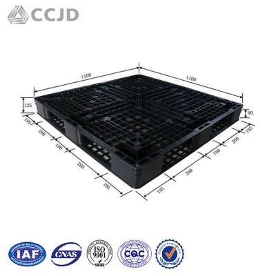 1100x1100 Black Light Duty Use Plastic Pallet Price for Sale