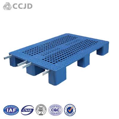 Heavy Duty Selective Steel Reinforced 1100 X 1100 Mm Plastic Pallet